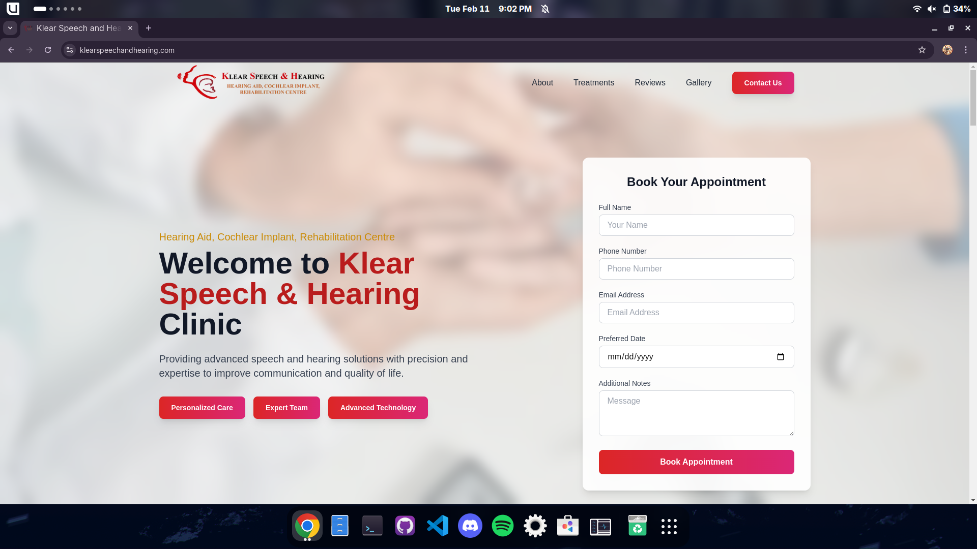 Klear Speech & Hearing Clinic (for a client)